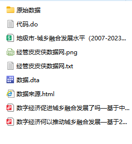 图片[2]经管皮皮侠数据网-www.jgppx.top2007-2023年 地级市-城乡融合发展数据（原始数据+代码+文献）
